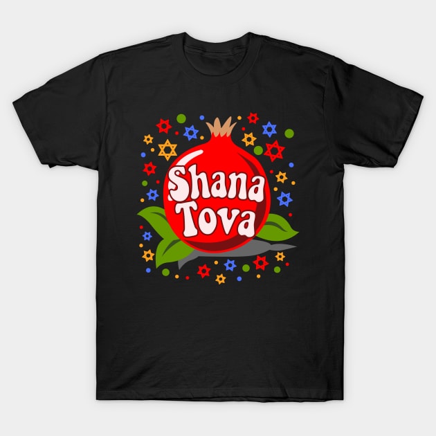 Shana Tova - Rosh Hashanah - Jewish New Year - Holiday Gift For Men, Women & Kids T-Shirt by Art Like Wow Designs